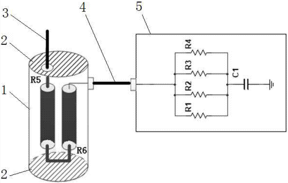 35kV振荡波系统高压分压器的制作方法