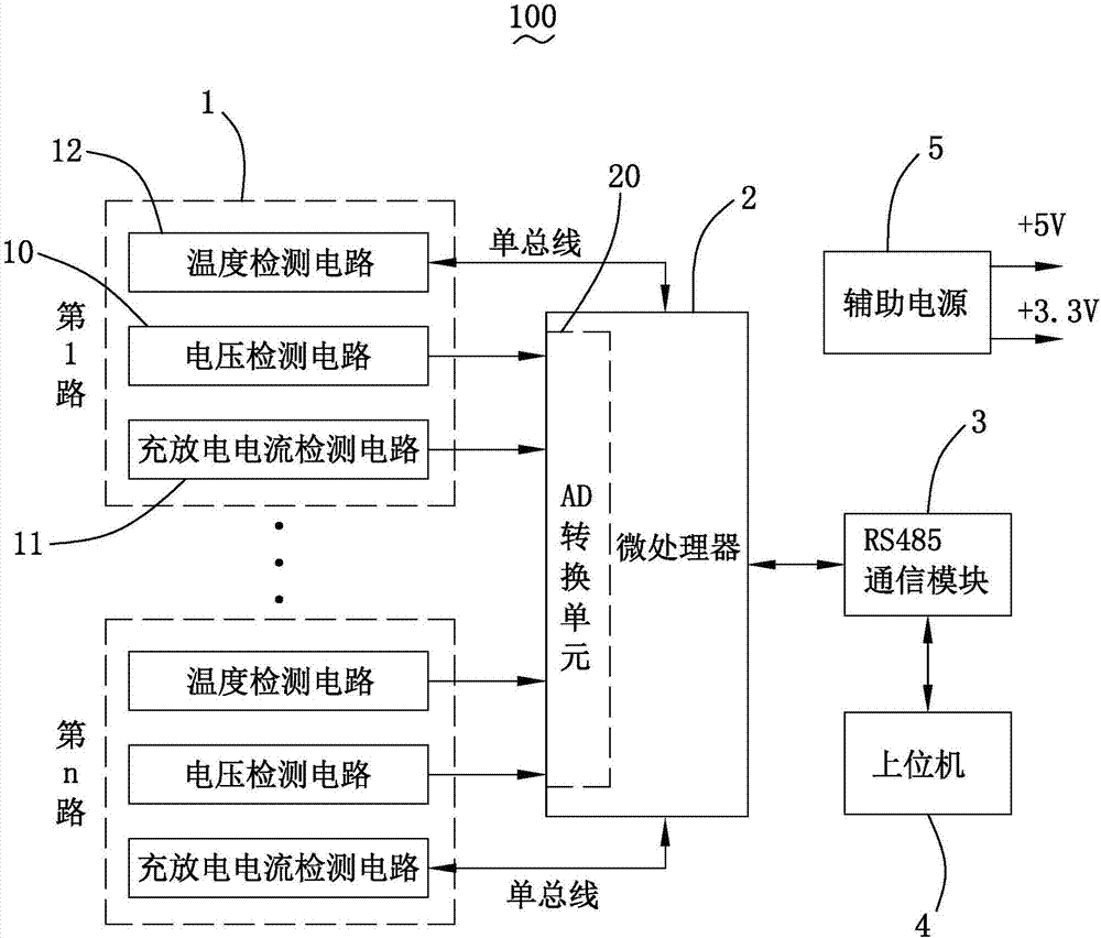 多路锂电池监测与配组装置的制作方法