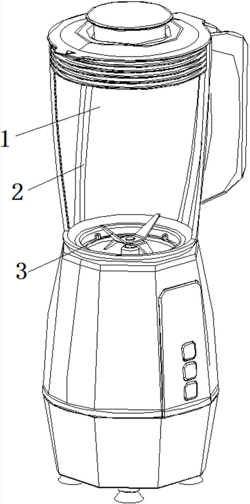 一种榨汁机搅拌杯的导流结构的制作方法