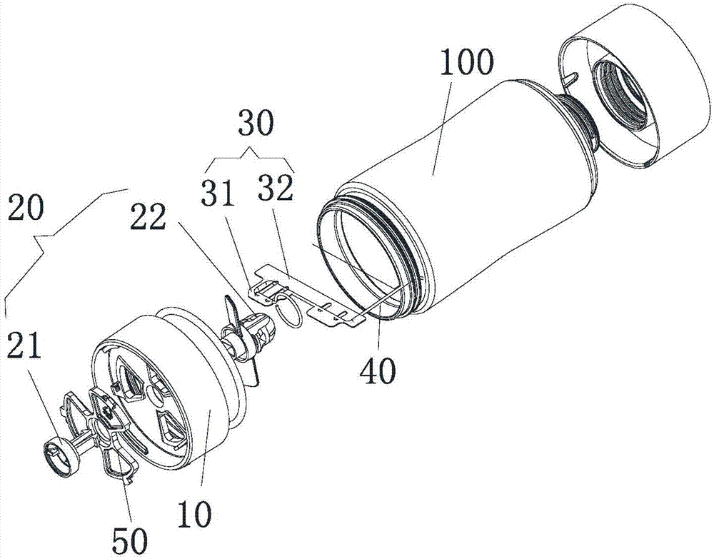 瓶盖组件和喂料装置的制作方法