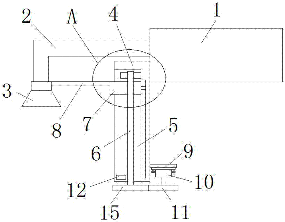 一种高分子材料造粒用吸尘设备的制作方法