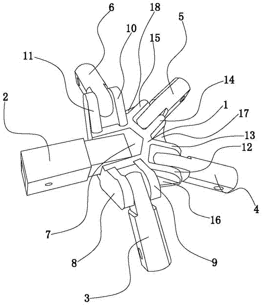 一种用于全自动折叠收合车伞的骨架连接件的制作方法