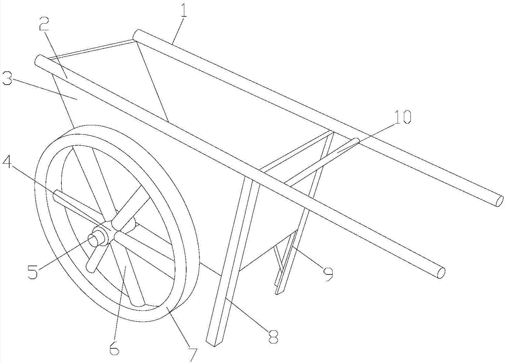 一种建筑用推车的制作方法