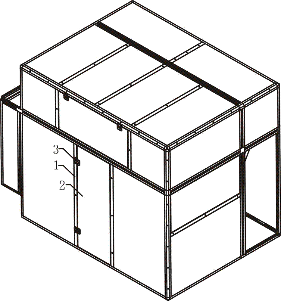 一种改进的用于污泥低温干化设备中的箱体门板连接结构的制作方法