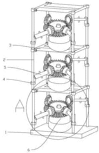 加弹机的纱架装置的制作方法