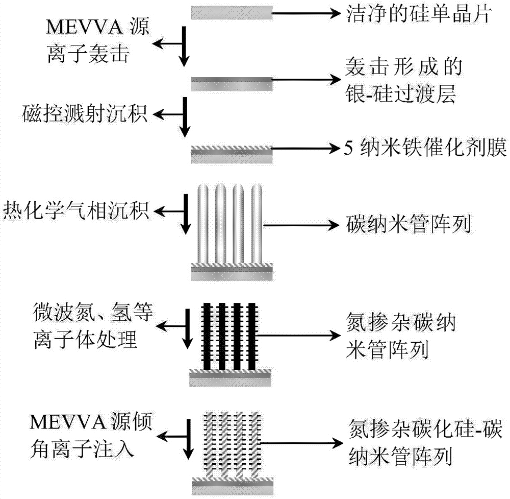 一种提升碳纳米管阵列场发射性能的方法与流程