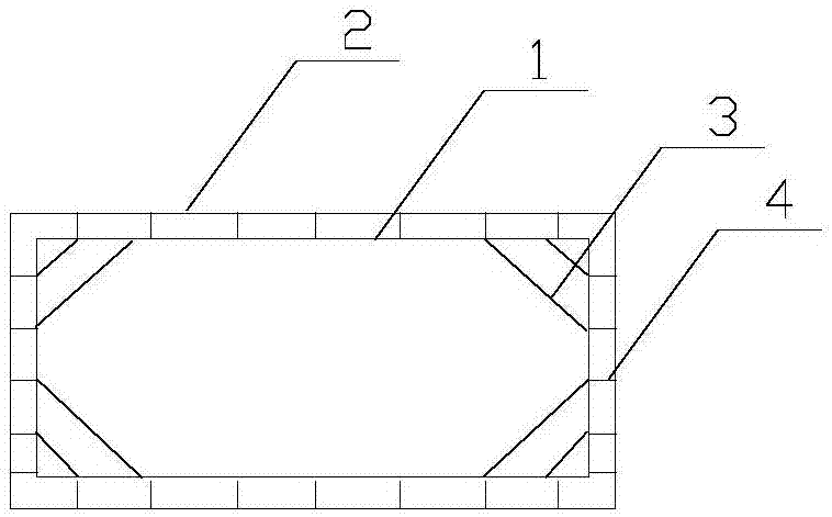 一种深埋管线工作井临时开挖支护结构的制作方法