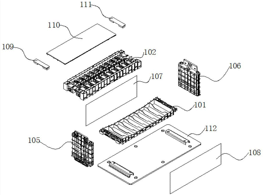 方形电芯固定架及方形电芯模组的制作方法