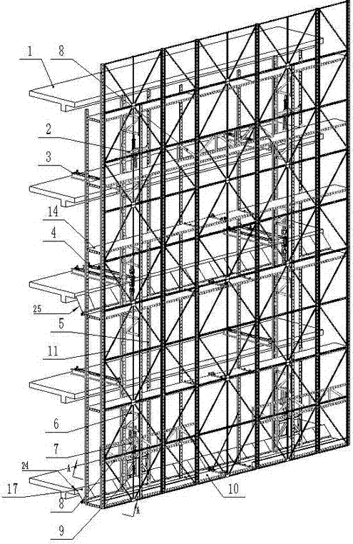 全钢智能建筑施工升降平台的制作方法