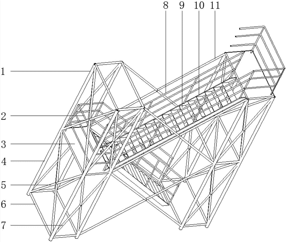 一种建筑施工塔建式临时台架的制作方法