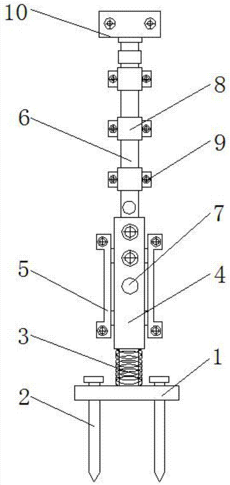 一种固定牢固的铁丝网固定架的制作方法