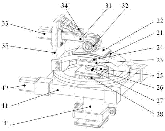 一种用于引导复合材料钻孔机器人的相机微调支架的制作方法