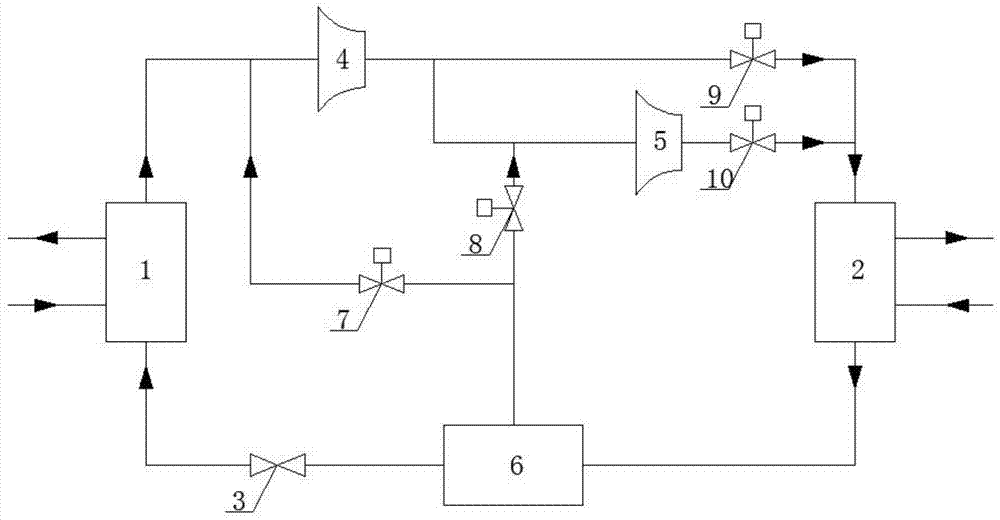 一种补气双级压缩高温热泵机组的制作方法