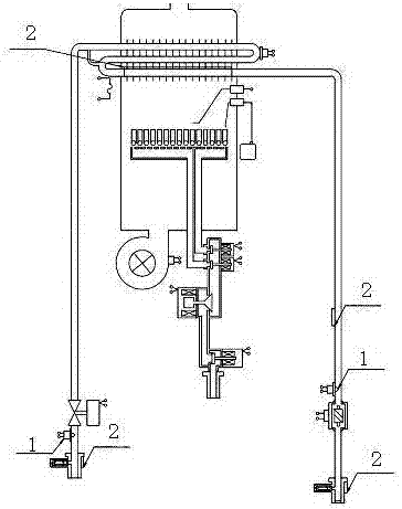 家用燃气热水器的防冻及提示系统的制作方法