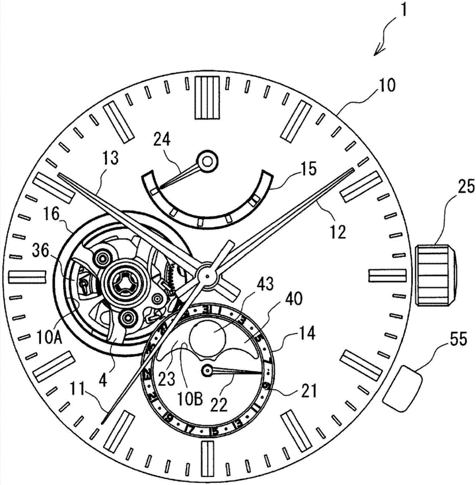 钟表的机芯的制作方法