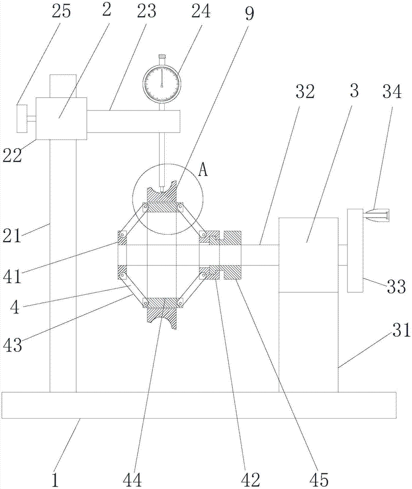 一种角接触球轴承沟位置测量装置的制作方法