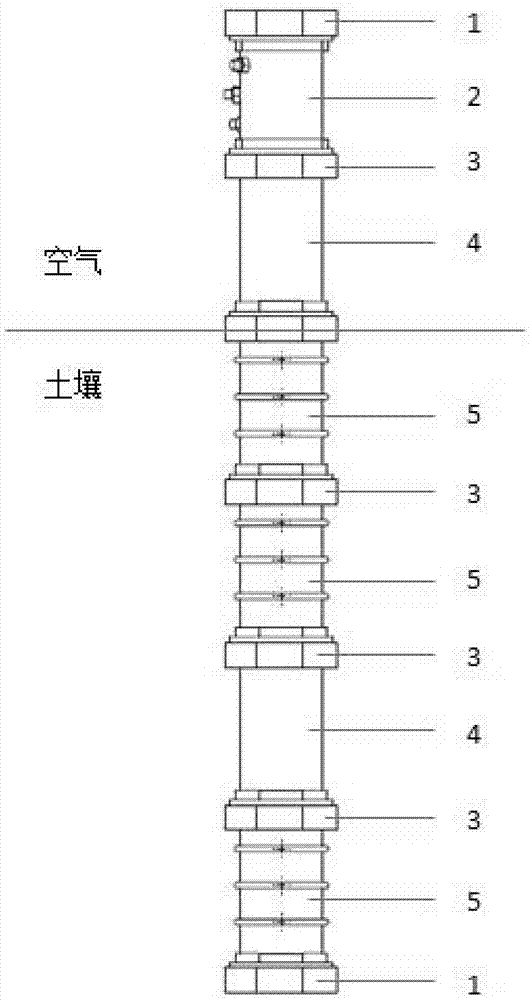 管式TDR土壤水分传感器的制作方法