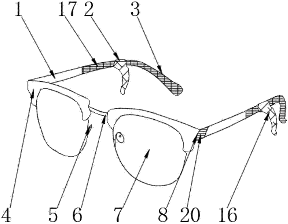 一种可快速更换眼镜片的眼镜的制作方法