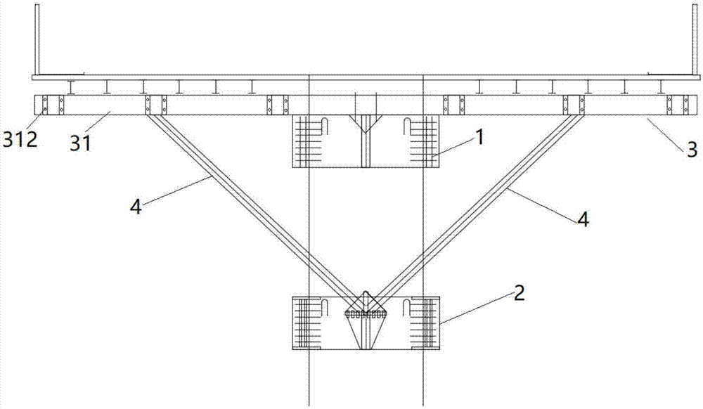 圆墩盖梁的拼装式支撑架以其安装方法与流程