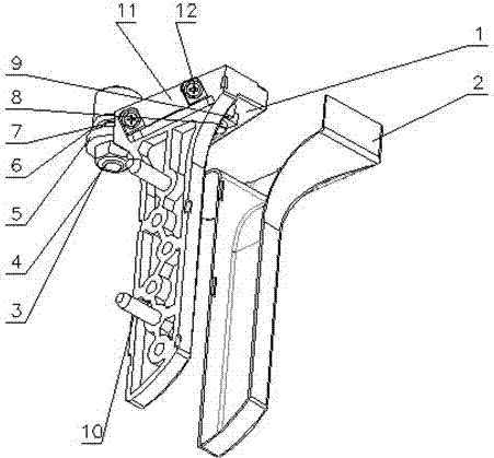 推拉折叠门导向滑轮装置的制作方法