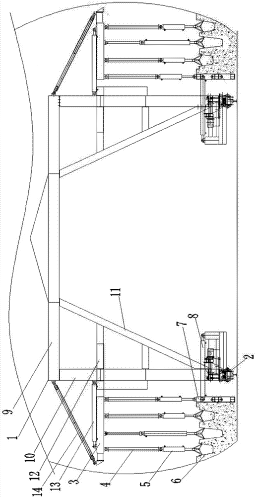 隧道电缆槽沟用模板车的制作方法