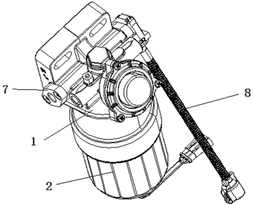 柴油滤清器转换接头的安装结构的制作方法