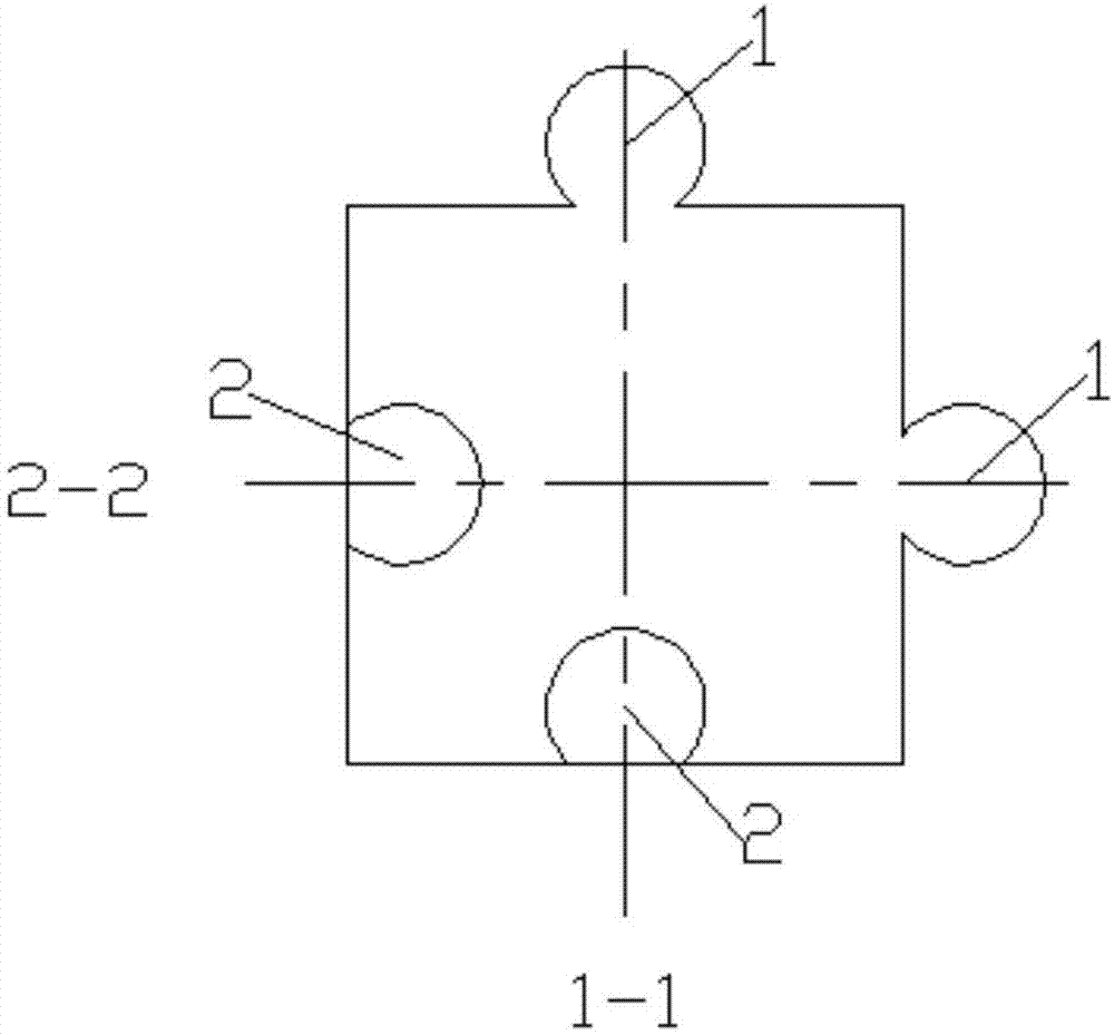 一种双轴转动适应大变形的边坡防护连锁块的制作方法
