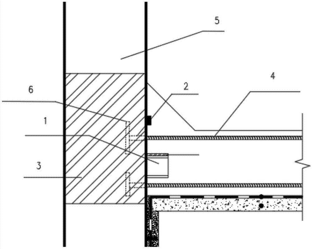 用于桩墙一体式地下结构的节点的制作方法