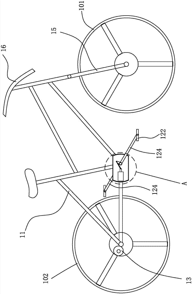 用于自行车的驱动机构以及气动自行车的制作方法