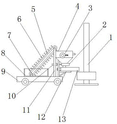 一种斗提机的进料装置的制作方法