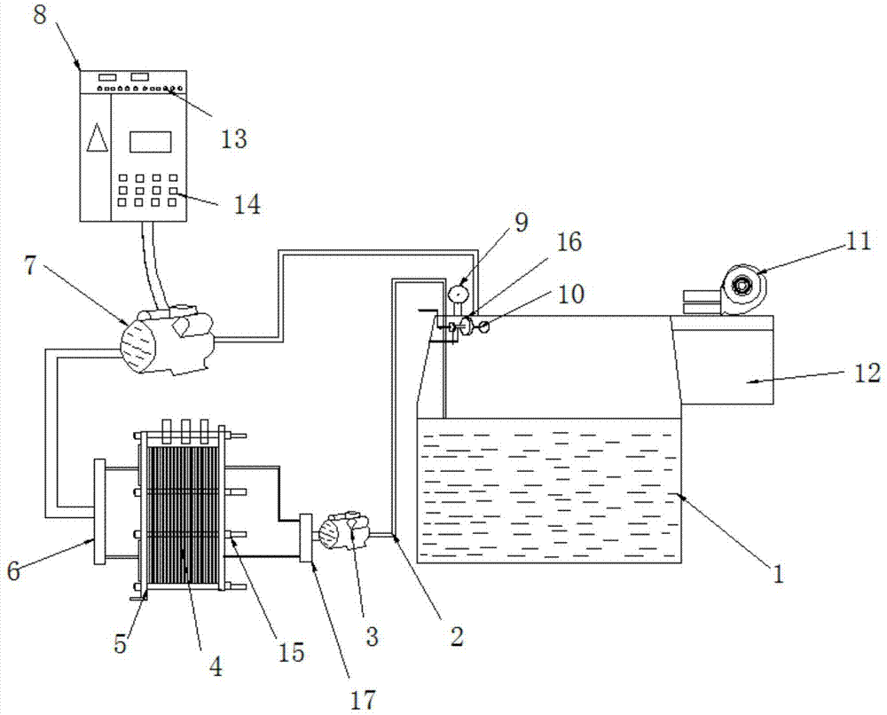 一种具有快速冷却的汽轮机工件热处理油冷装置的制作方法