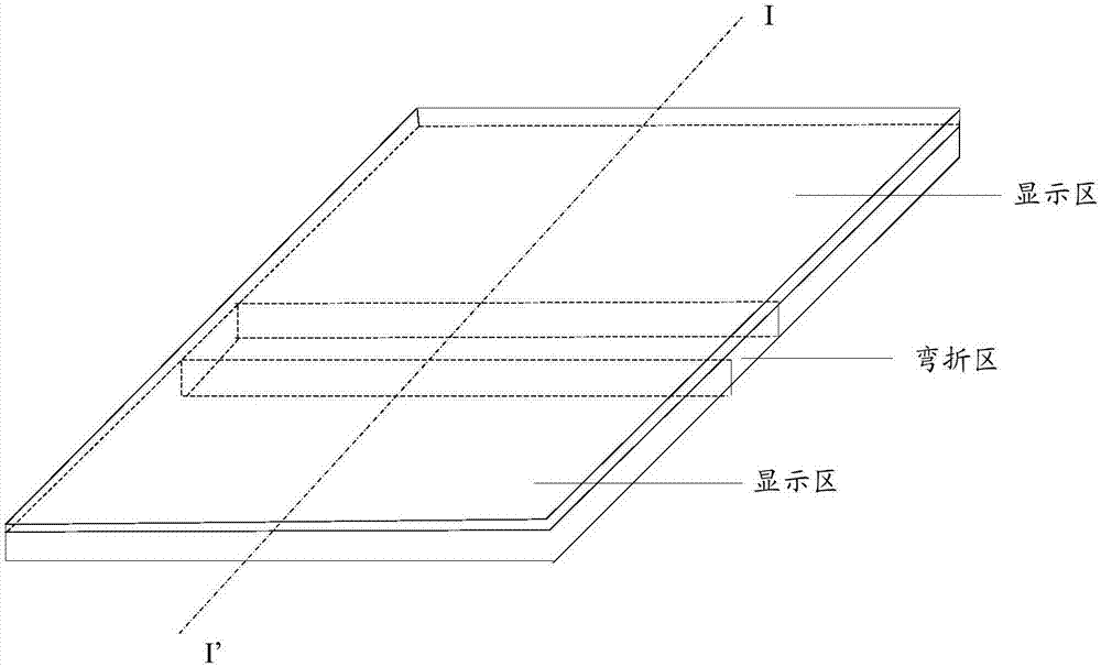 一种可弯折柔性基板、显示面板及显示设备的制作方法