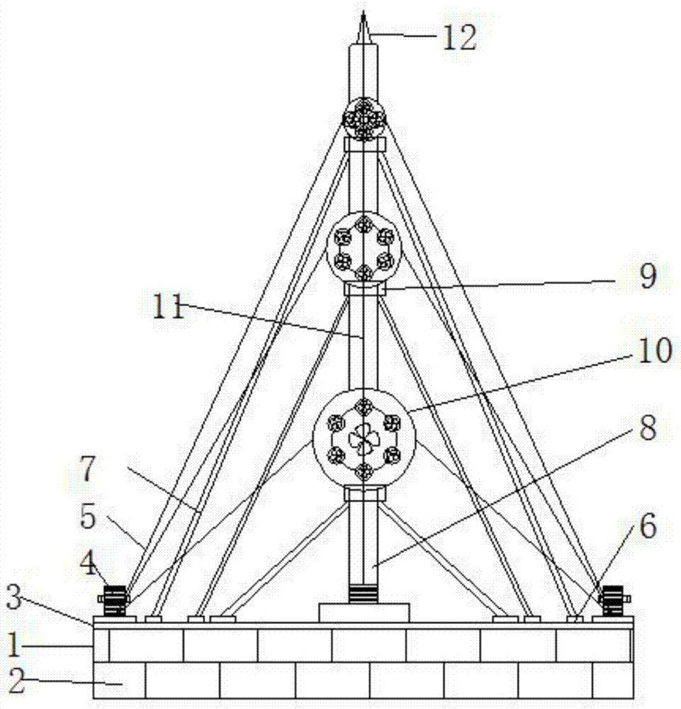 一种一体式海上测风塔的制作方法