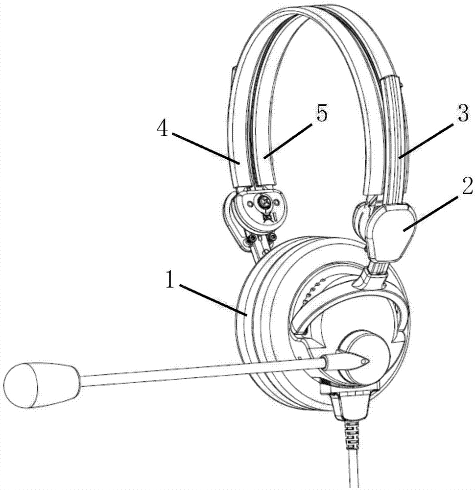 一种头带自动开合式耳机的制作方法