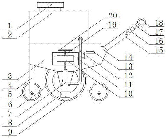 一种道路标线机用喷涂装置的制作方法