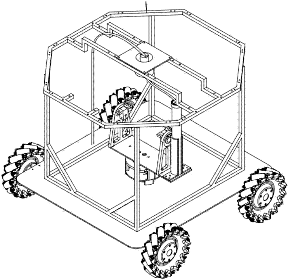 一种基于导电滑环的360度旋转云台机器人底盘的制作方法