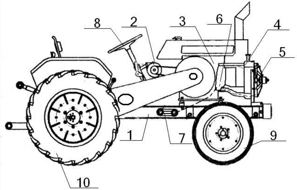 一种皮带传动拖拉机的制作方法