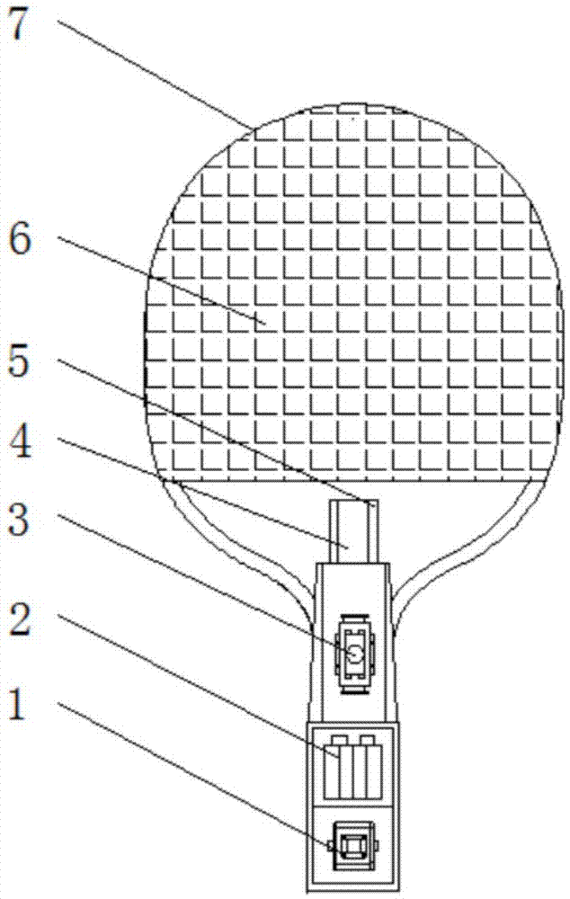 一种可计数乒乓球拍的制作方法