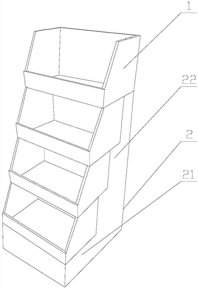 一种阶梯式展柜的制作方法