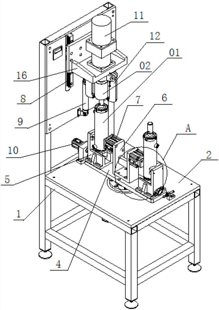 一种液压缸缸盖自动旋紧装置的制作方法