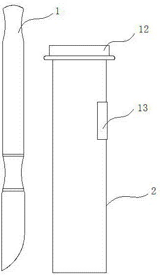 一种野战快速消毒手术刀的制作方法