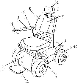 一种可爬坡电动轮椅车的制作方法
