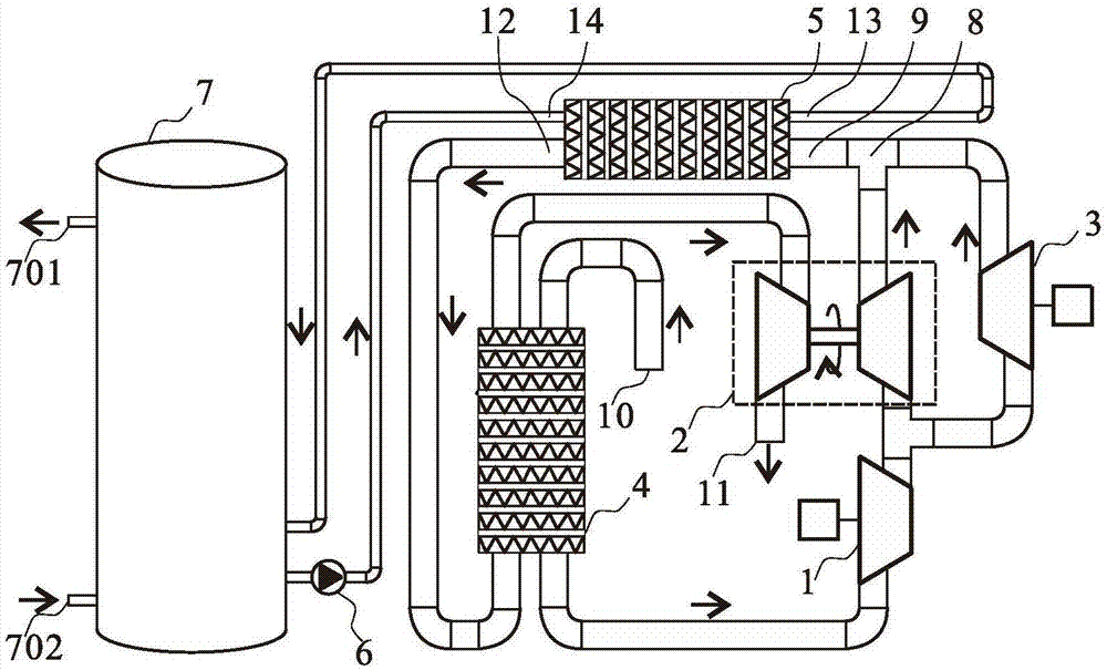 一种空气循环的开式热泵的供热方法与流程