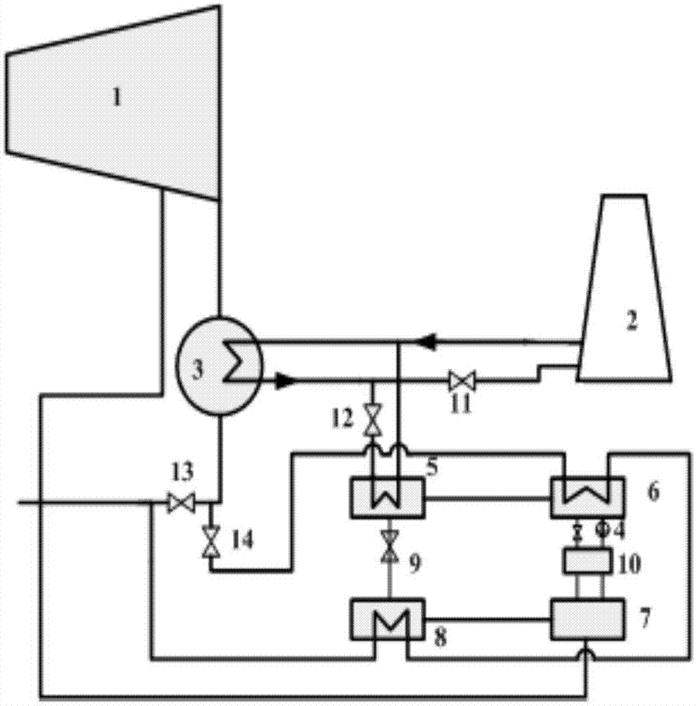 一种集成吸收式热泵的间冷塔循环水余热利用系统及方法与流程