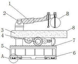 一种机械加工生产用可拉伸移动的牵引装置的制作方法