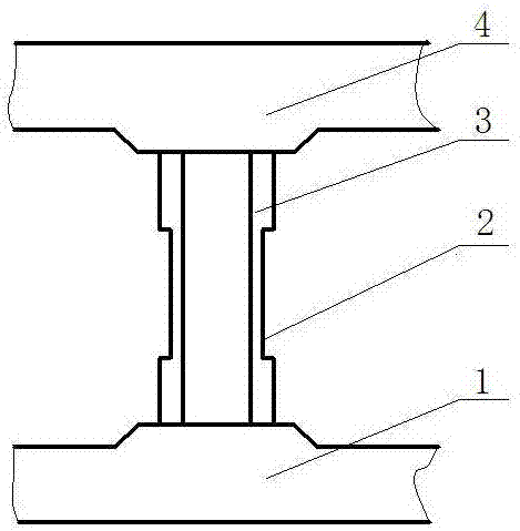 存放限位圆管的车门内板修边模具的制作方法