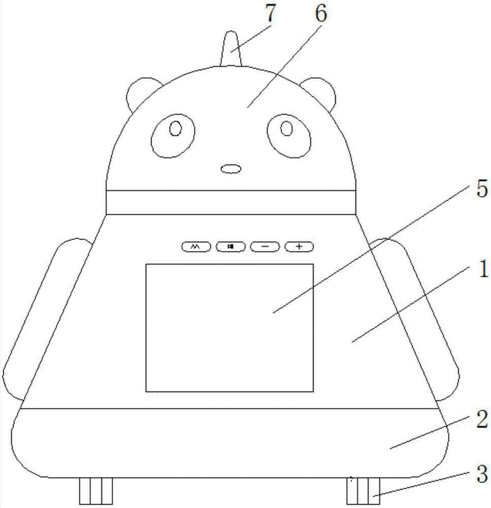 一种儿童早教用机器人的制作方法