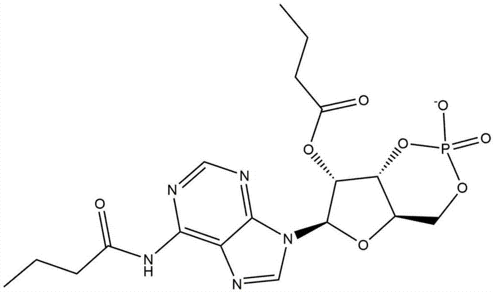 一种二丁酰环磷腺苷钙盐的晶体的制作方法