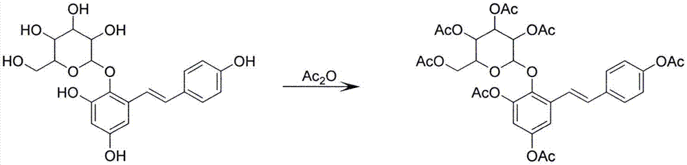 一种乙酰化二苯乙烯苷的合成方法与流程