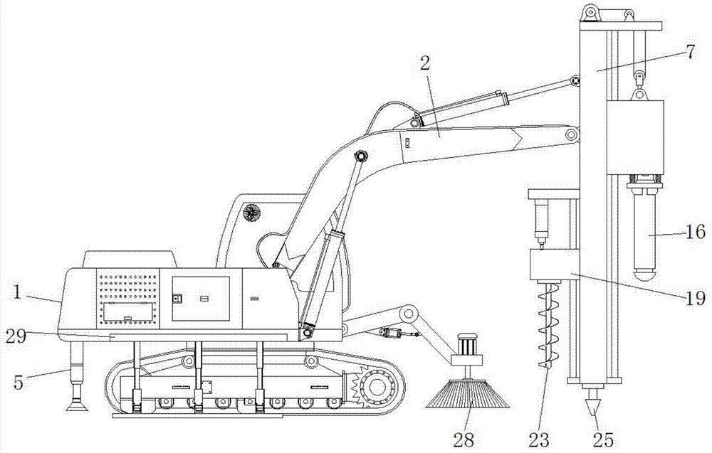 一种建筑工地用移动自动打桩机的制作方法